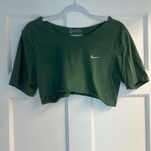 Nike Women's Green Crop Top